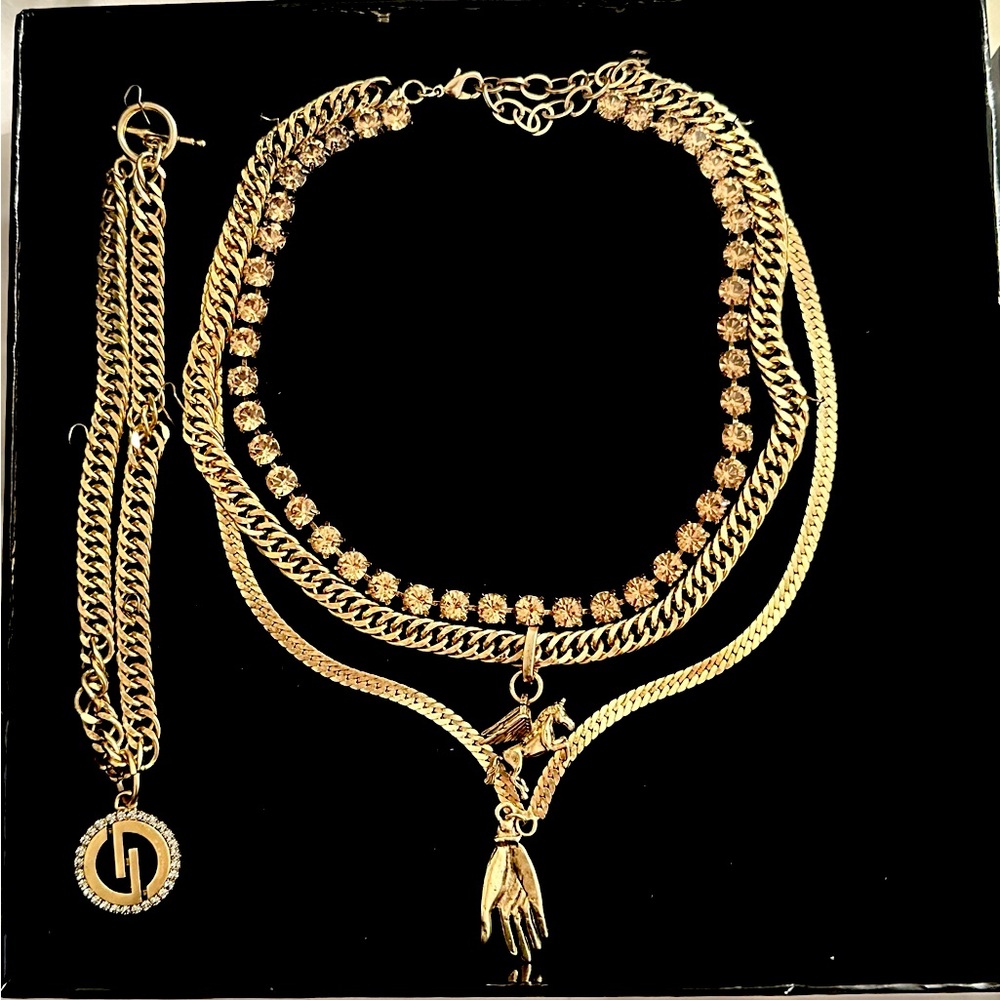 Dylan Lex Gilded Phoenix + Beau necklace